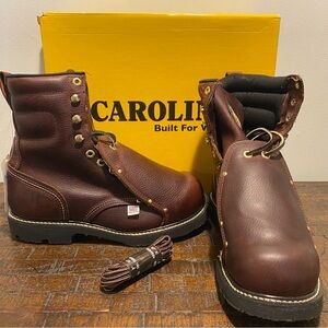 Men's Carolina Boot 505 Steel Toe 8” Metguard Size 8.5 2E